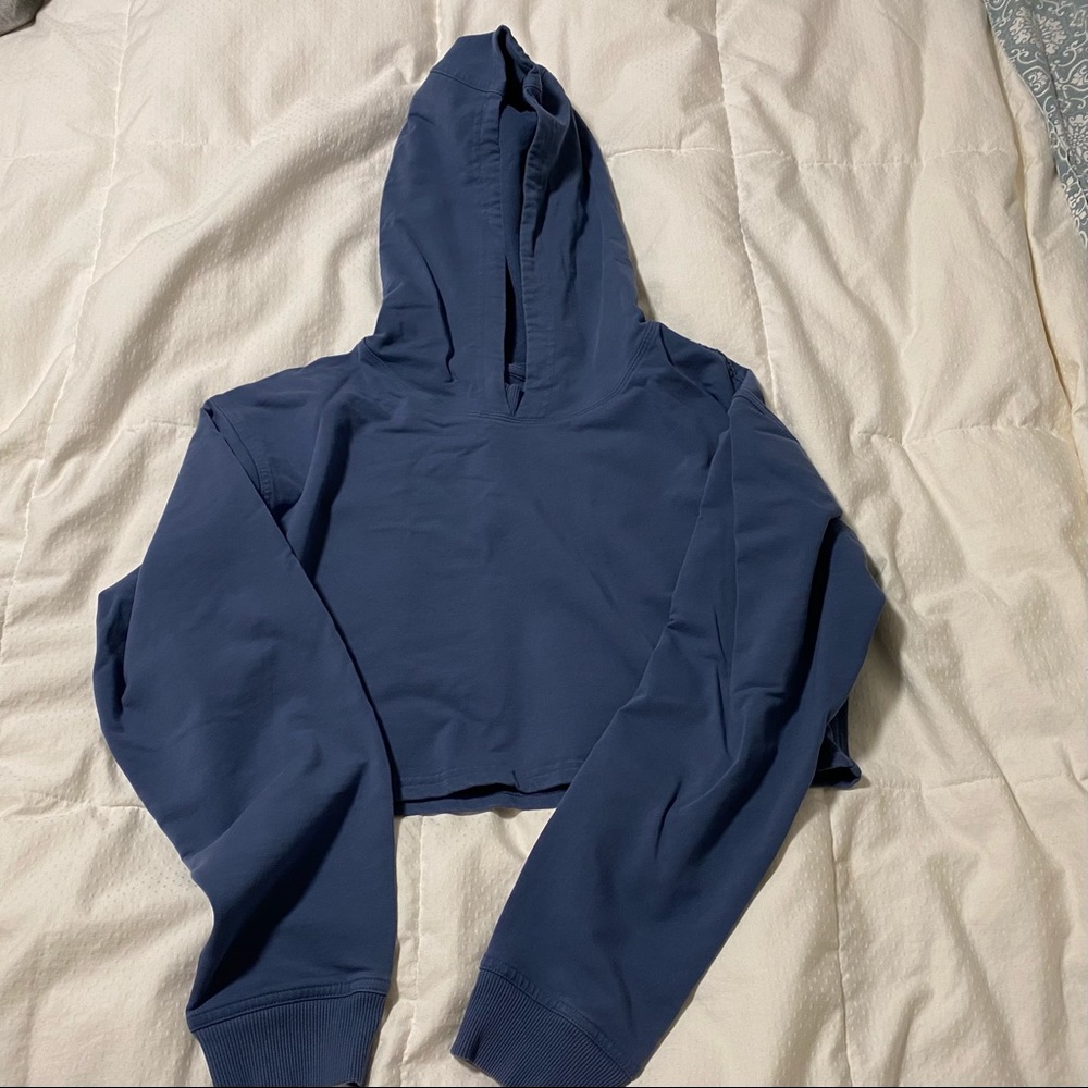 Blue Lululemon “All Yours” cropped hoodie - 10